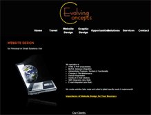 Tablet Screenshot of evolvingconcepts.co.za